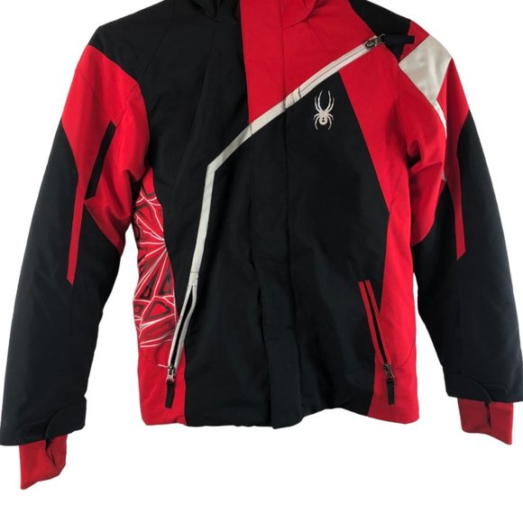 Spyder Other - Spyder Boys Youth 14 Red Black Insulated Winter Snow Ski Jacket
